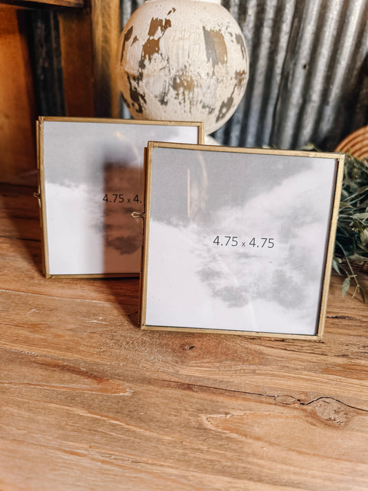 Gold Metal Frame 4.75"
