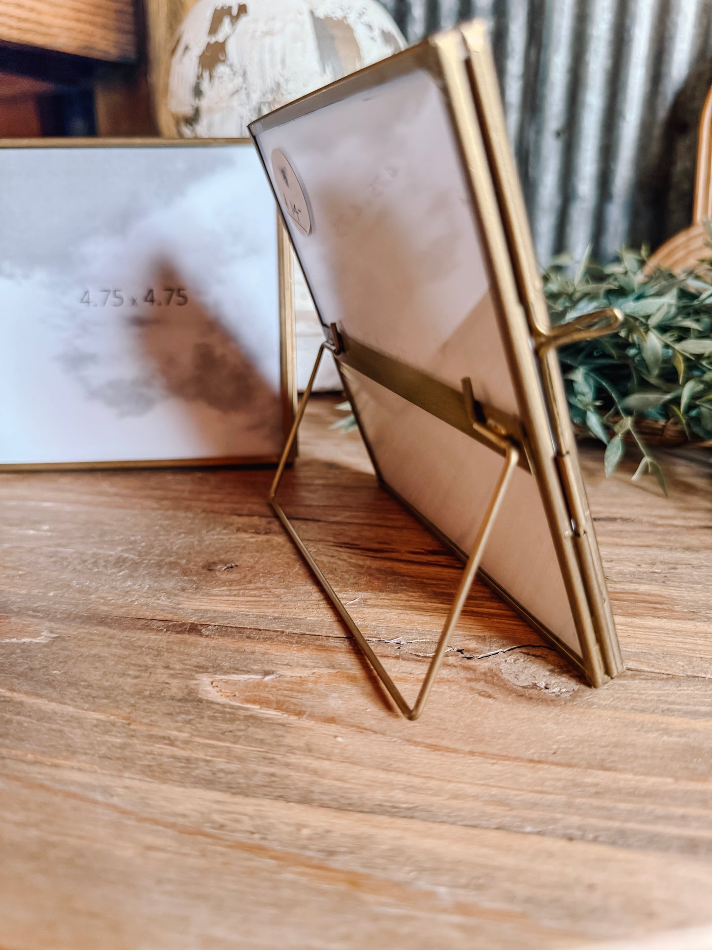 Gold Metal Frame 4.75"