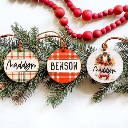 Round Christmas Stocking Tags