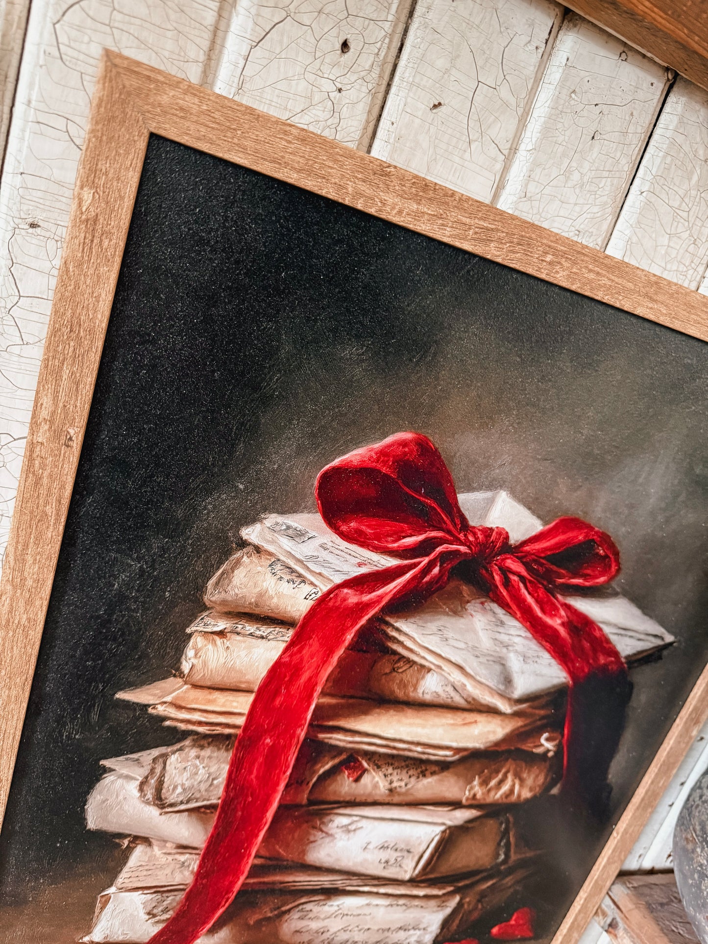 Stack of Love Letters Wall Art Wood Sign