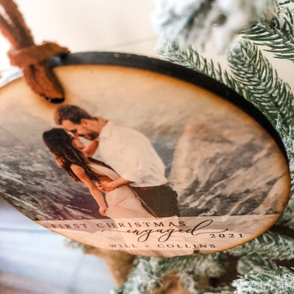 First Christmas Engaged Ornament