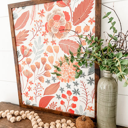 Whimsical Floral Layering Sign