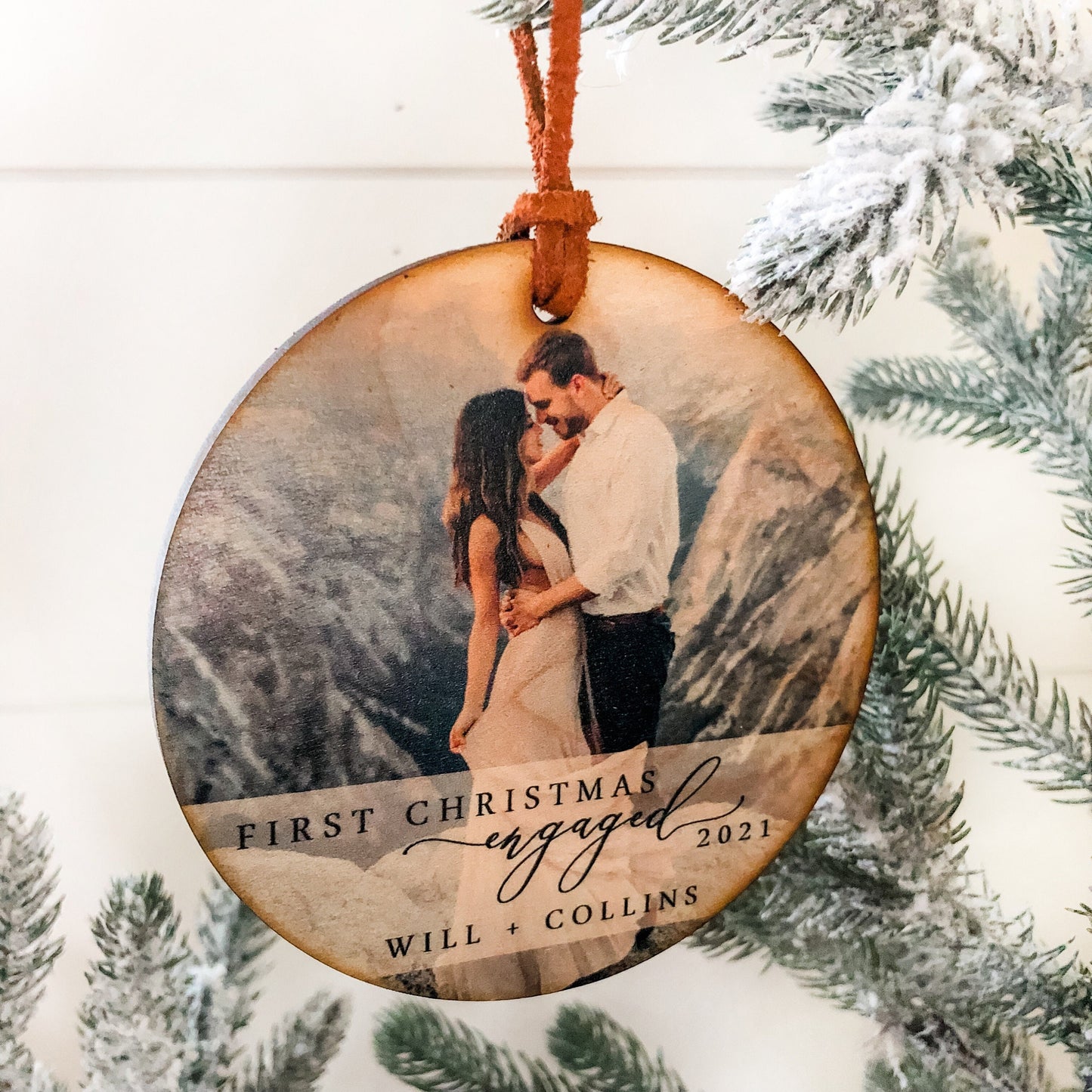 First Christmas Engaged Ornament