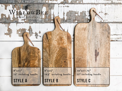 Personalized Engraved Cutting Board