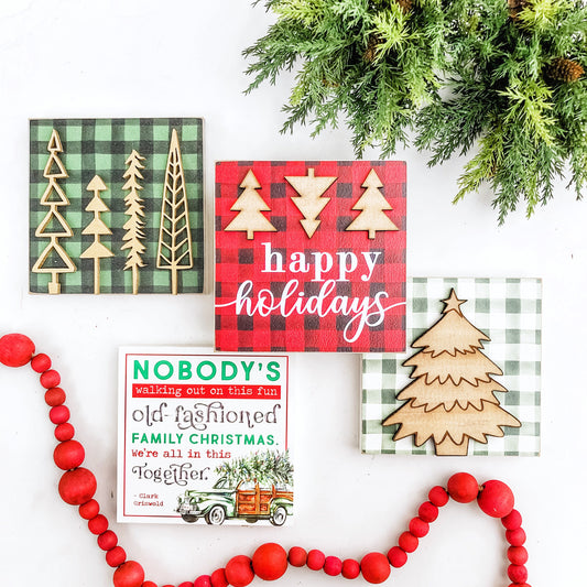 Christmas Mini Tiered Tray Sign