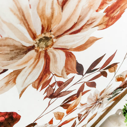 Fall Floral Layering Wood Sign