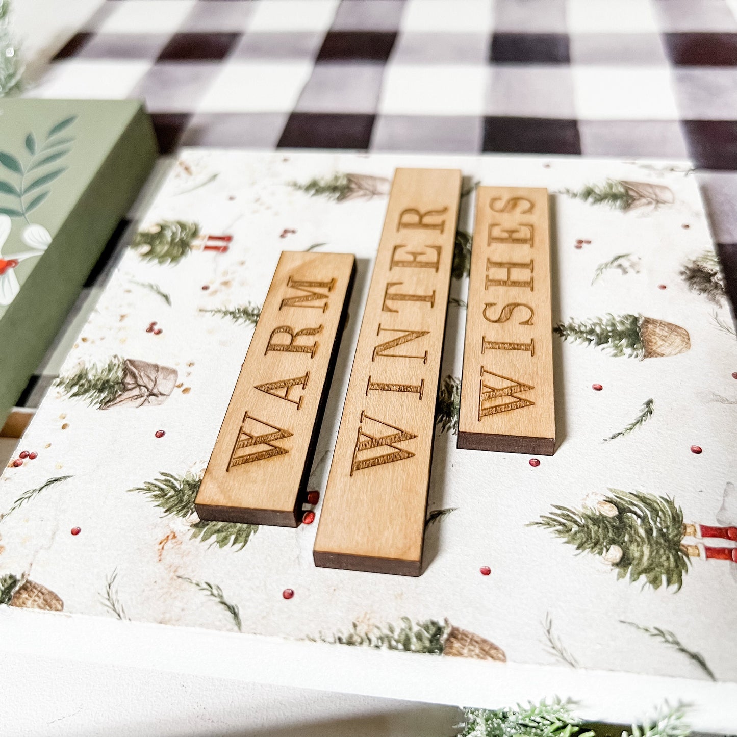 Christmas Mini Tiered Tray Signs