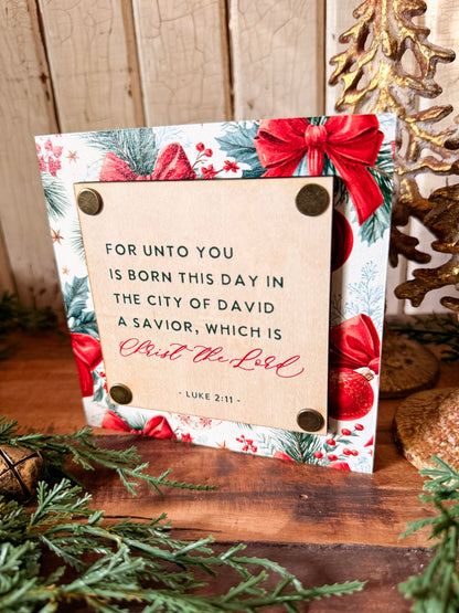 Christmas Mini Block Sign
