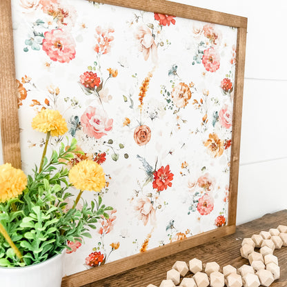 Spring Floral Layering Sign