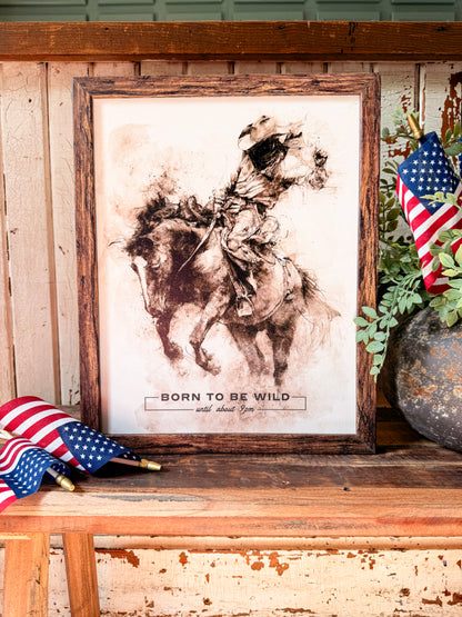 Born to Be Wild Until 9pm Wood Sign