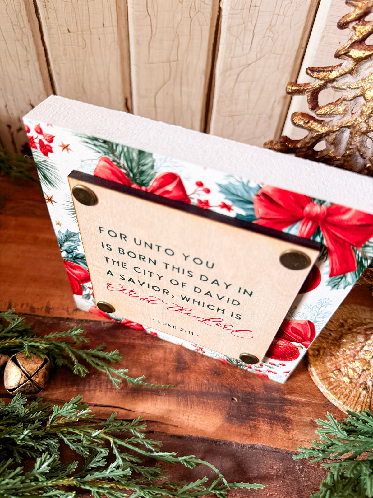 Christmas Mini Block Sign