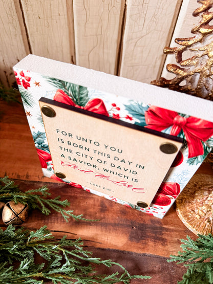 Christmas Mini Block Sign