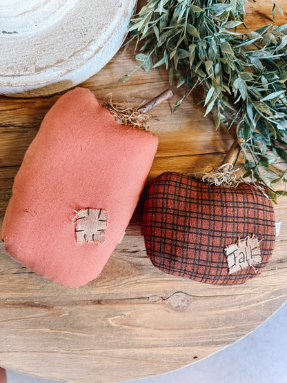 Primitive Cloth Pumpkins