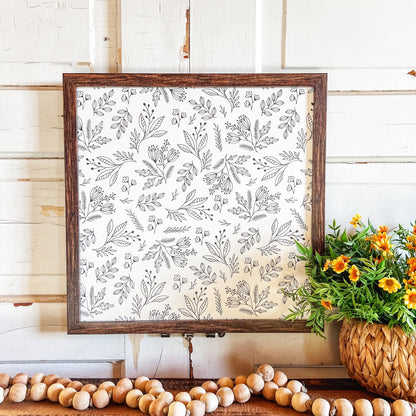 Whimsical Black & White Floral Prints