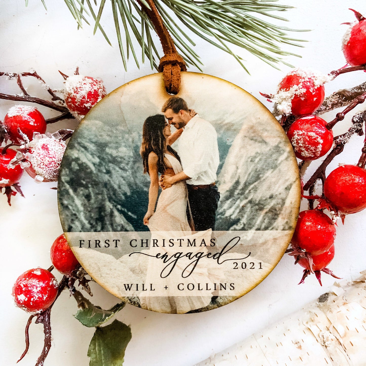 First Christmas Engaged Ornament