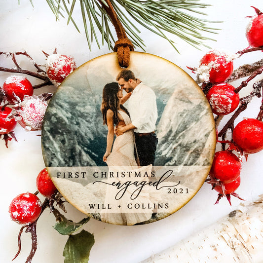 First Christmas Engaged Ornament
