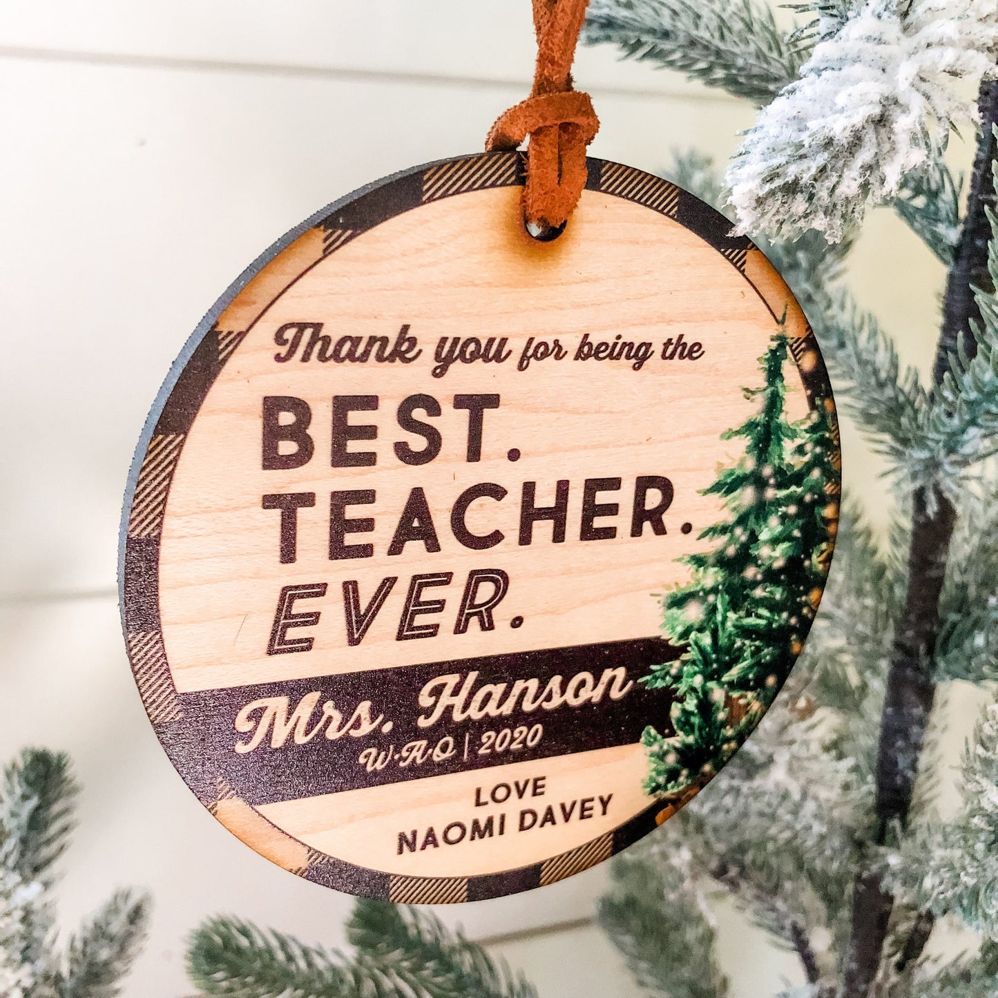 Personalized Teacher Ornament