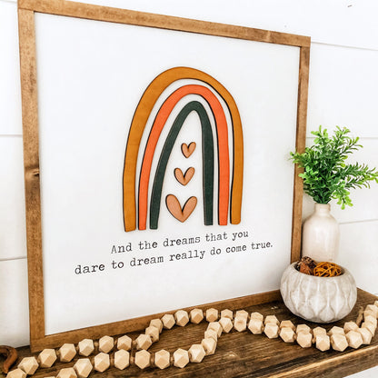 Rainbow Nursery Sign