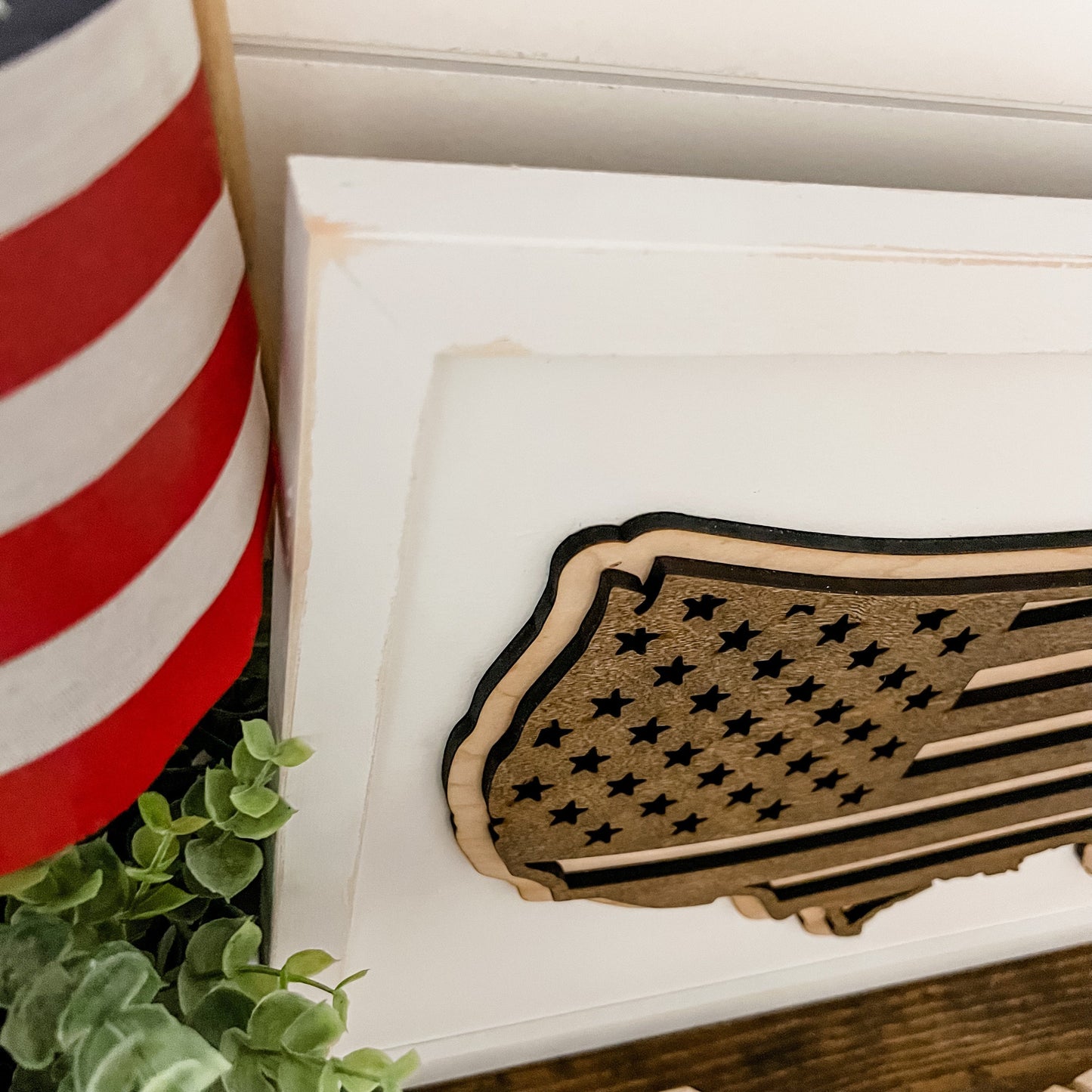 United States American Flag Laser Cut Sign