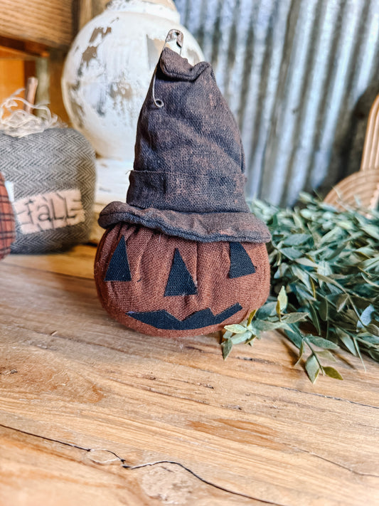 Primitive Jack-O-Lantern Face Pumpkin