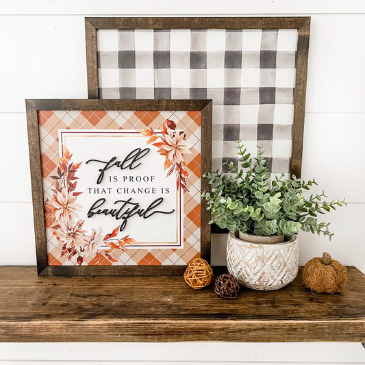 Fall Wood Sign DUO