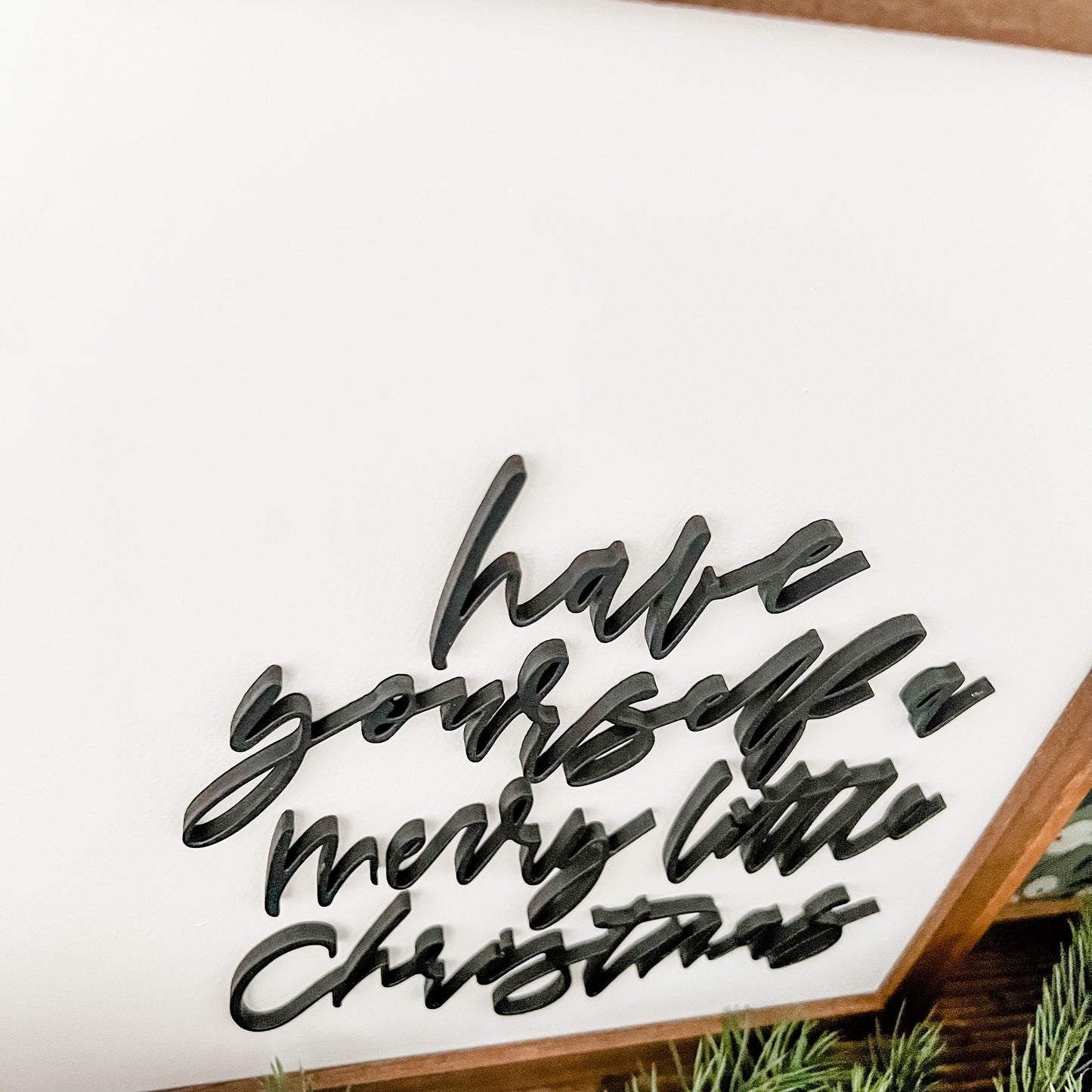 Have Yourself a Merry Little Christmas Square Wood Sign