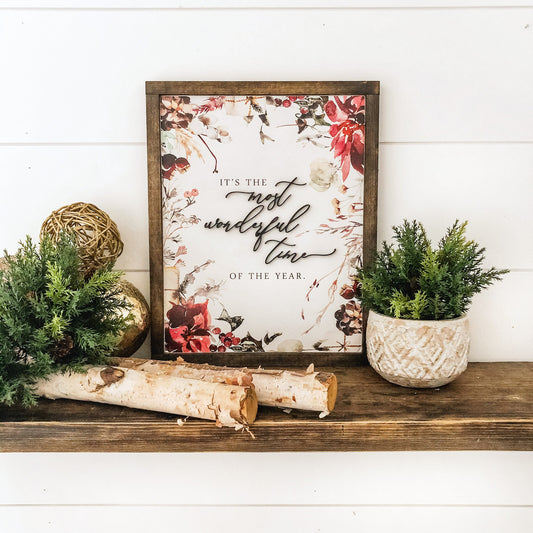 Most Wonderful Time of Year Wood Sign