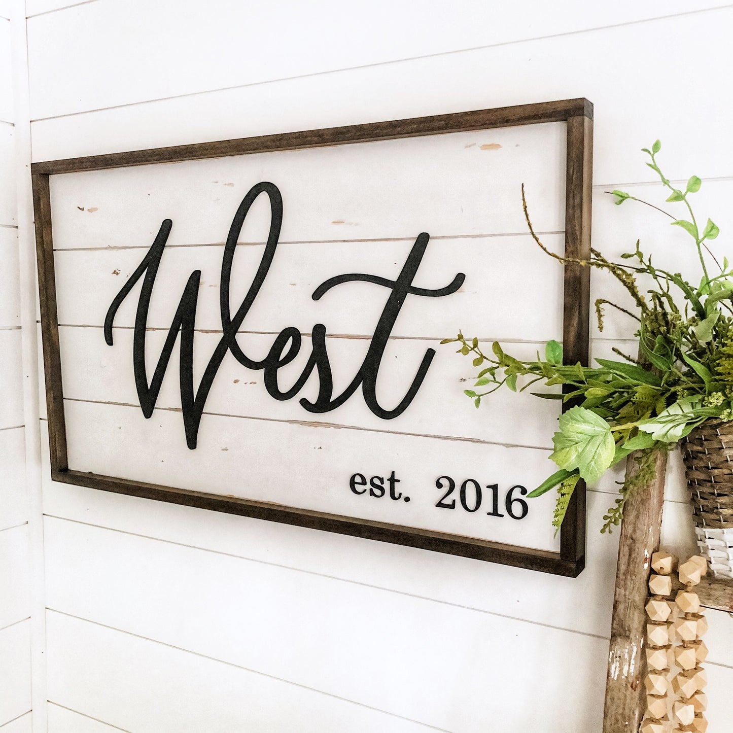 Custom Last Name Shiplap Sign