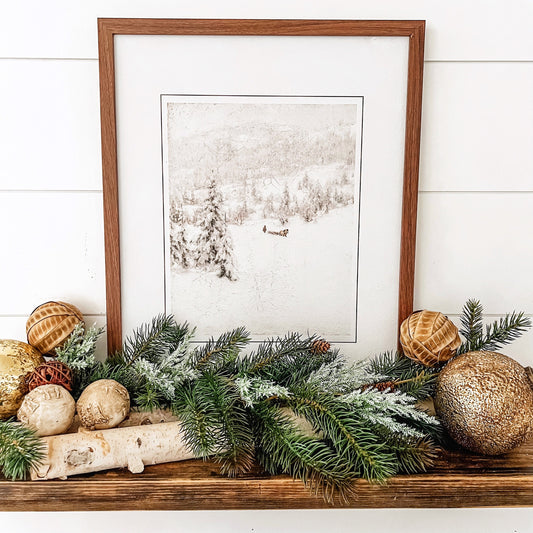Winter Woods Holiday Art Print