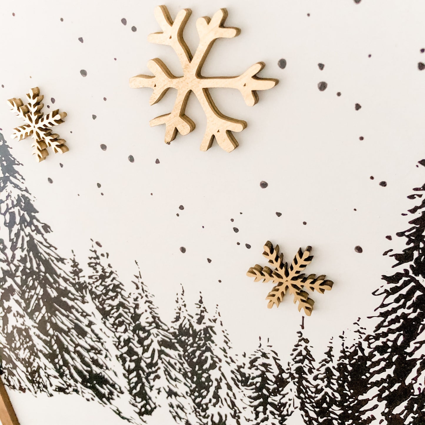 Silence is Beautiful Winter Wood Sign