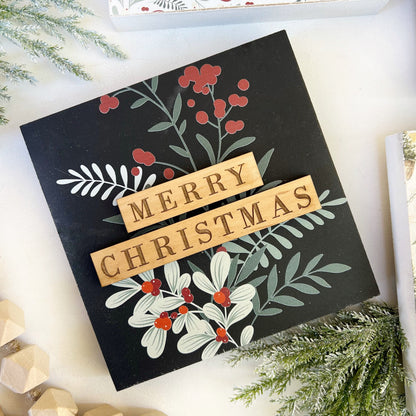 Christmas Mini Tiered Tray Signs