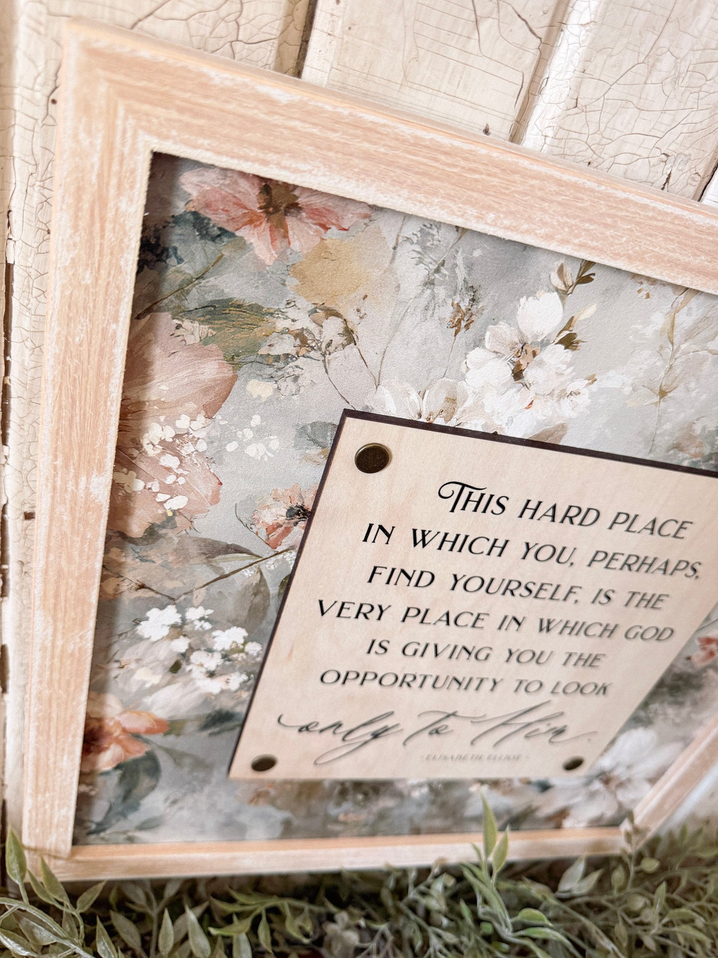 Look Only to Him Faith Based Quote Wood Sign