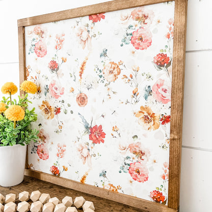 Spring Floral Layering Sign