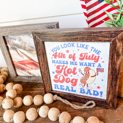Mini 4th of July Wood Sign