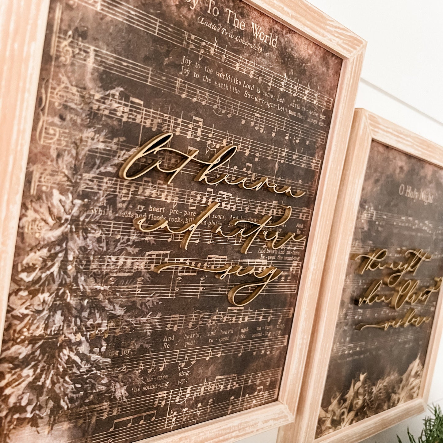 Christmas Carol Signs - Dark Background