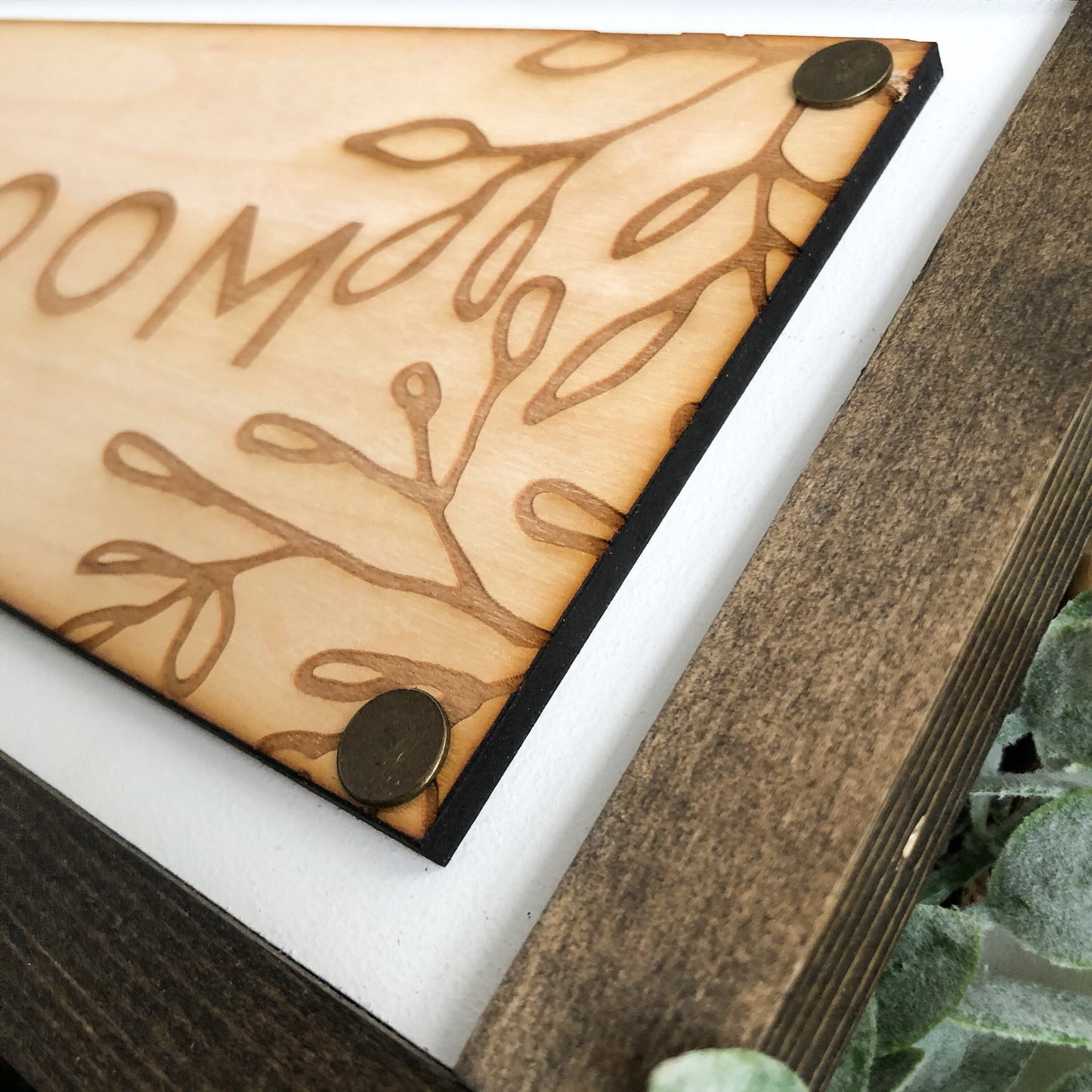 Bloom Plaque Wood Sign