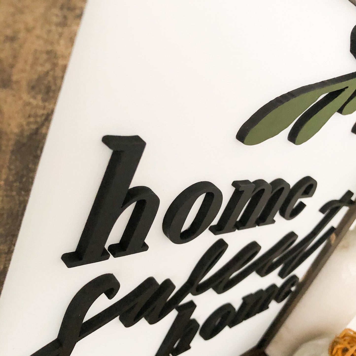 Home Sweet Home Laser Cut Wood Sign