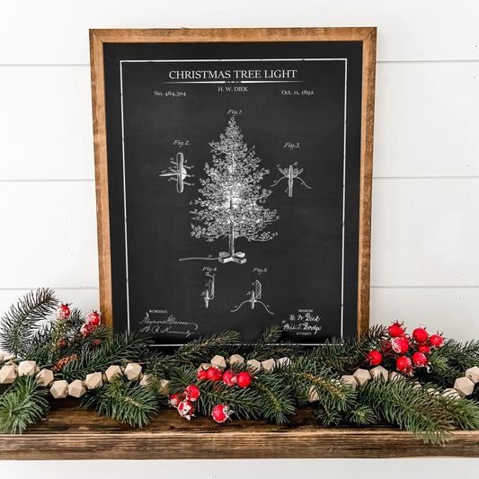 Vintage Patent Christmas Signs