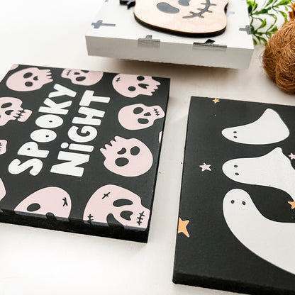 Halloween Mini Tiered Tray Signs