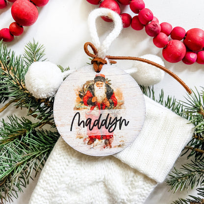 Round Christmas Stocking Tags