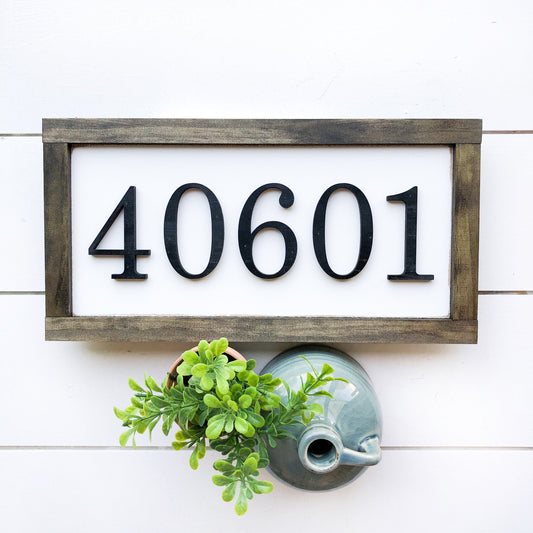 Personalized Zip Code Sign
