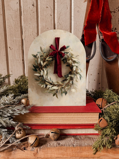 Christmas Arched Wood Signs 2