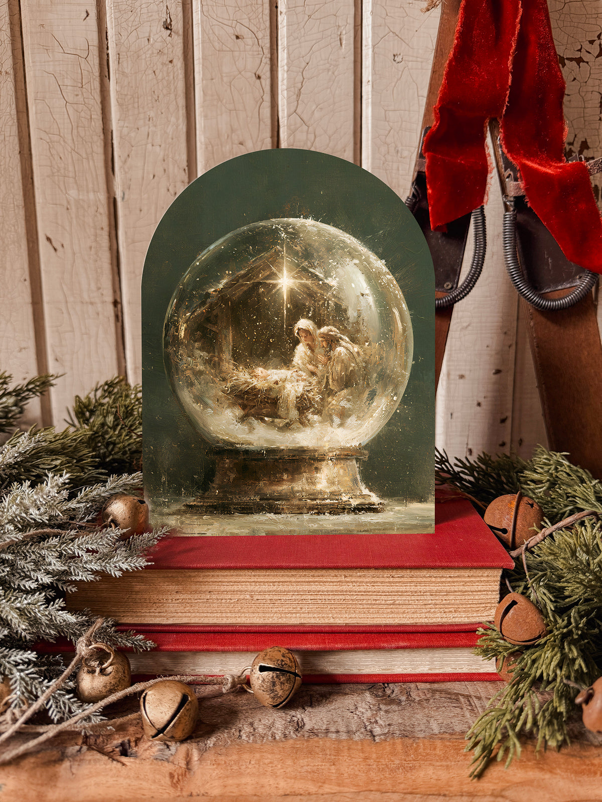 Christmas Arched Wood Signs 2