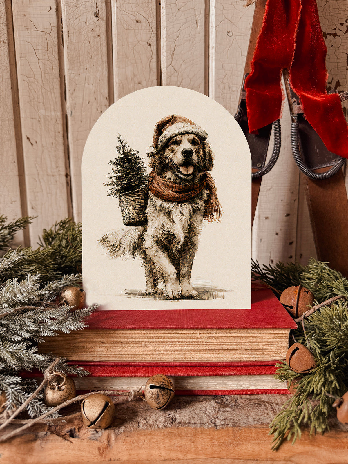 Christmas Arched Wood Signs 2