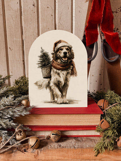 Christmas Arched Wood Signs 2