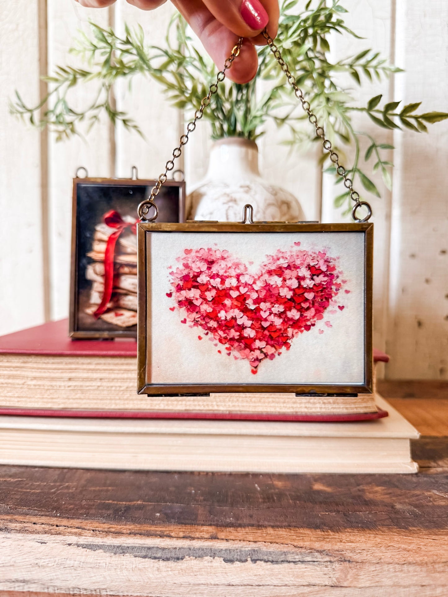 Valentines Day Mini Print in Gold Frame