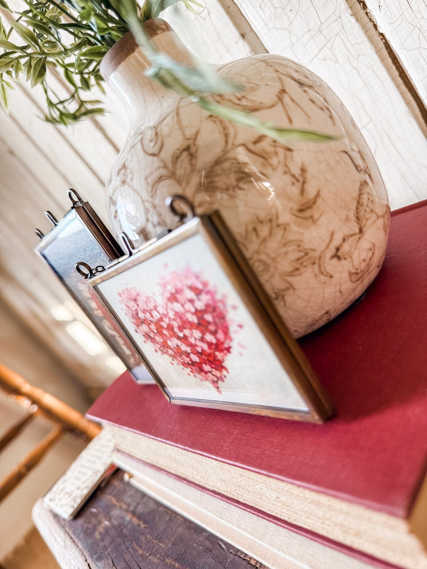 Valentines Day Mini Print in Gold Frame