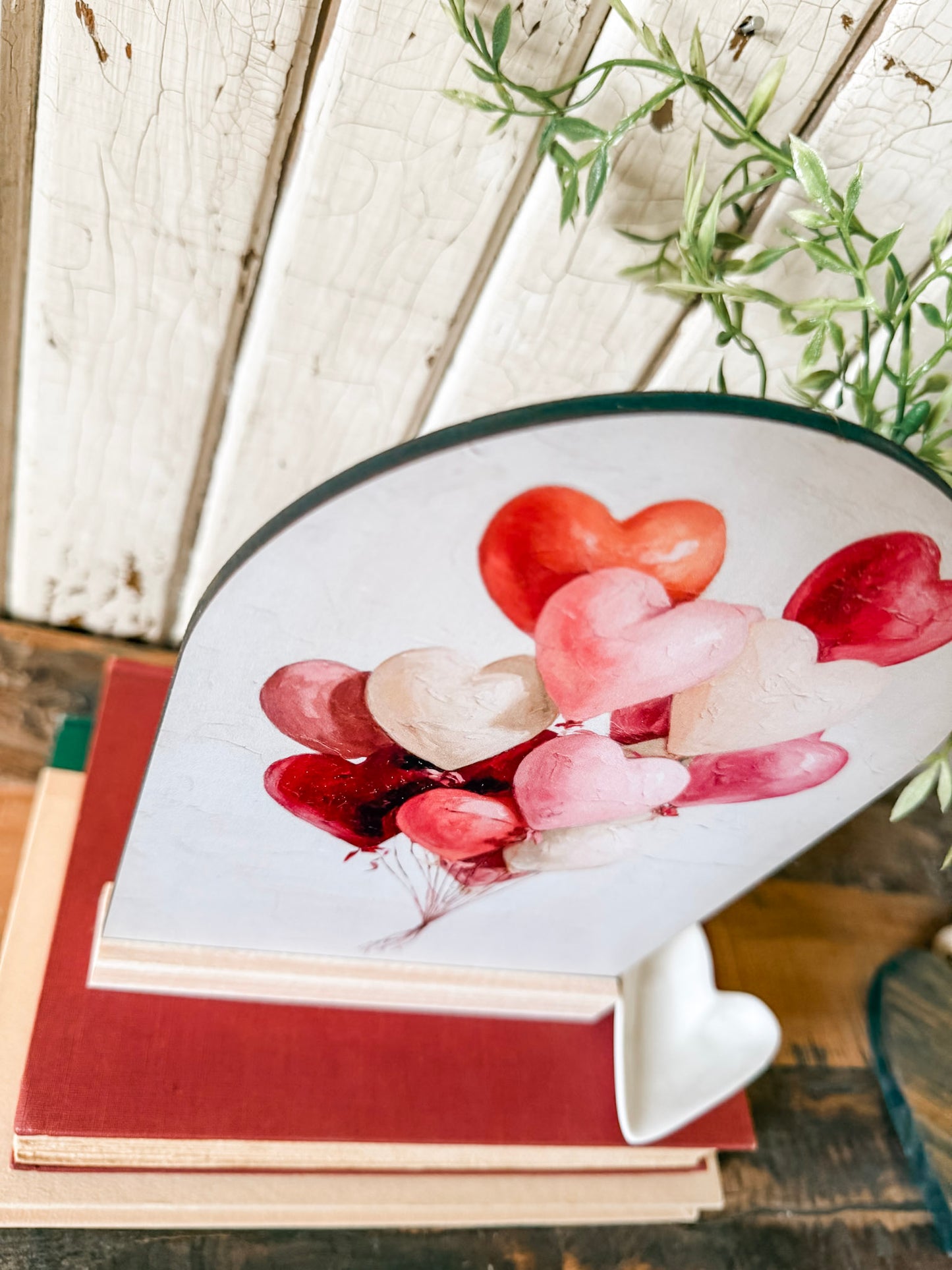 Valentines Day Arched Wood Sign