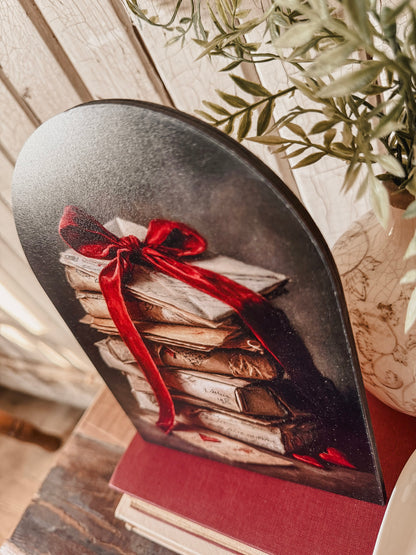 Valentines Day Arched Wood Sign