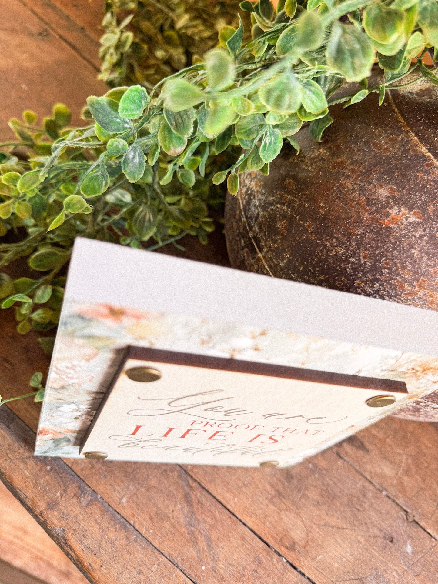 You Are Proof Life is Beautiful Mini Block